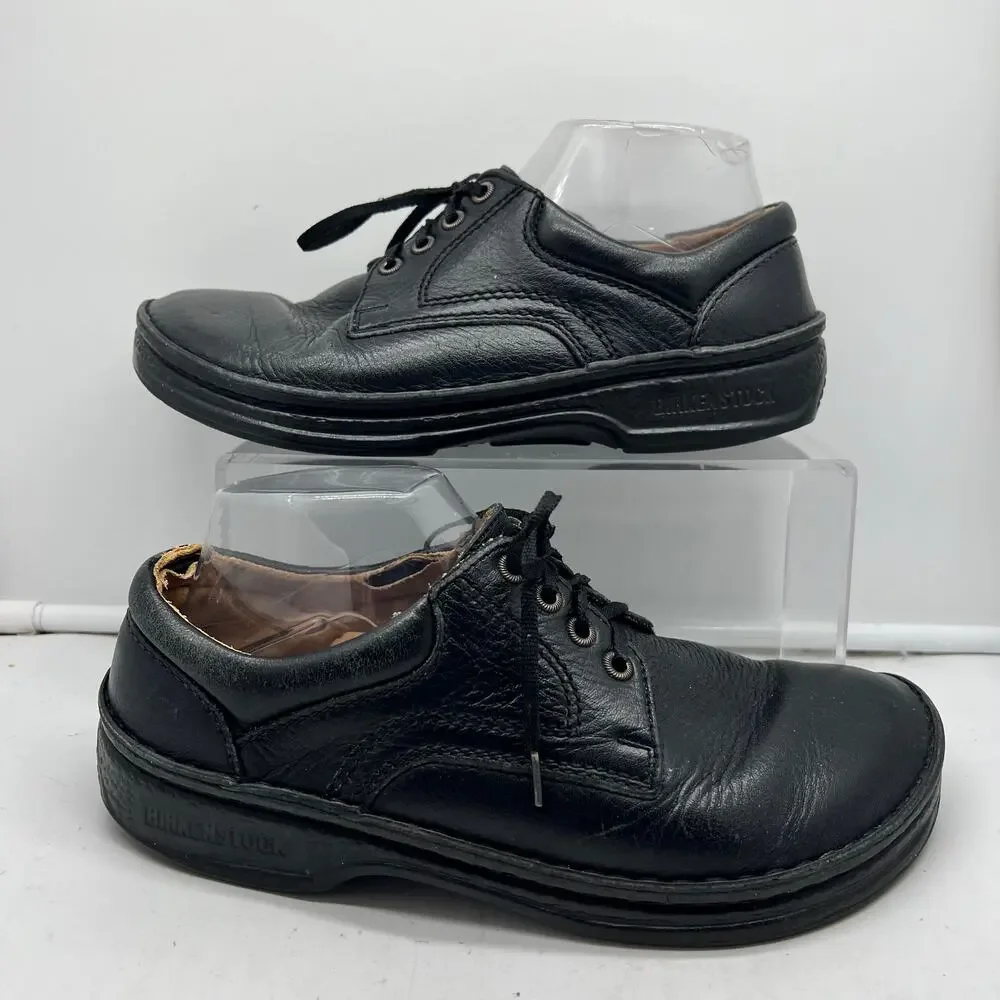 Birkenstock Shoes Mens 7 Womens 9 Oxford Black Leather Lace Up Casual Comfort